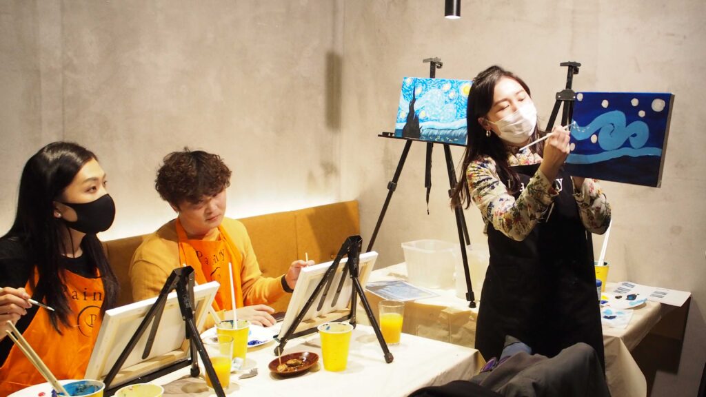 ペイントインストラクター認定講座 絵画講師 絵画レッスン指導 絵画教室開業ができる資格 Painyアカデミー Painty ペインティ